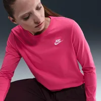 Nike Sportswear Club женская Long-Sleeve футболка Pink