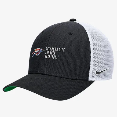 Oklahoma City Thunder 2024/25 Rise Icon Edition Nike NBA Trucker Cap цвет черный