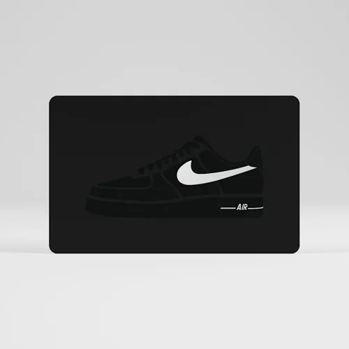 Nike Gift Card Mailed in a Mini Nike Shoebox цвет черный
