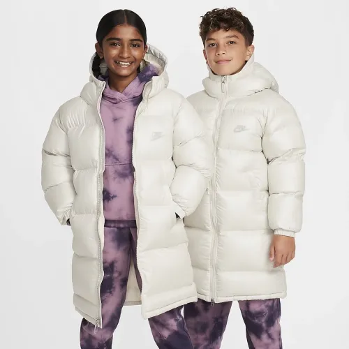 Nike Sportswear Heavyweight Synthetic Fill EasyOn Big дитячі Therma-FIT Repel Loose Hooded Parka колір сірий