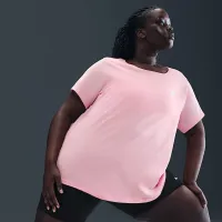 Nike Sportswear Club Essentials женская футболка (большие размеры) Pink