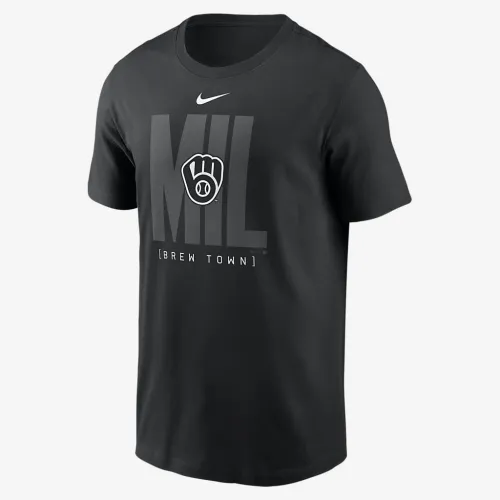 Milwaukee Brewers Fashion Local чоловічі Nike MLB футболка колір чорний