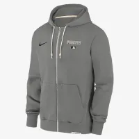 Pittsburgh Pirates Authentic Collection Travel чоловічі Nike Dri-FIT MLB Full-Zip Толстовка з капюшоном колір сірий