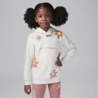 Nike Jordan Deloris Jordan Flowers Little детские Pullover Толстовка с капюшоном набор Pink