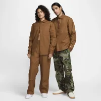 Nike SB Long-Sleeve Woven Skate Top колір коричневий