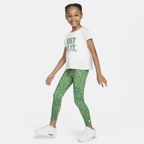Nike Dri-FIT Little детские 2-Piece лосины набор цвет зеленый