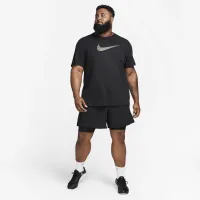 Nike Dri-FIT чоловічі Fitness футболка колір чорний
