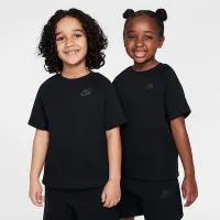 Nike Tech Fleece Little дитячі Tee and шорти комплект колір чорний