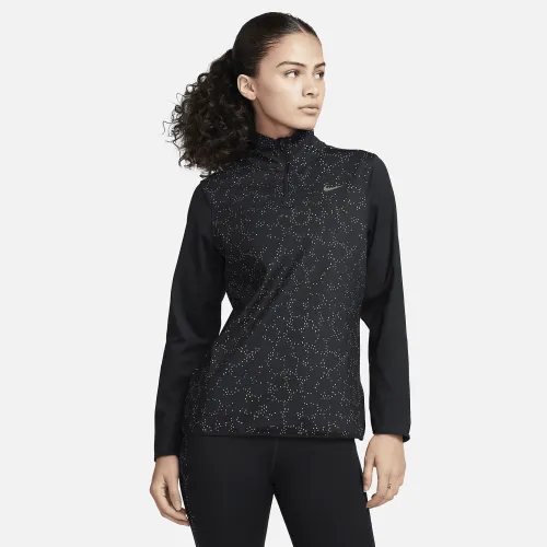 Nike Swift Element женская 1/4-Zip Running Top цвет черный