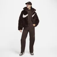 Nike Sportswear Essential жіноча оверсайз Faux Fur Puffer колір коричневий