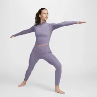 Nike Zenvy женская Dri-FIT Long-Sleeve Top цвет фиолетовый