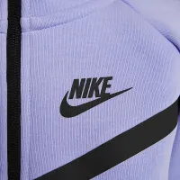 Nike Sportswear Tech Fleece Girls' Full-Zip Толстовка с капюшоном цвет фиолетовый