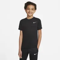 Nike Dri-FIT Miler Big детские (для мальчиков) тренировочные Top цвет черный