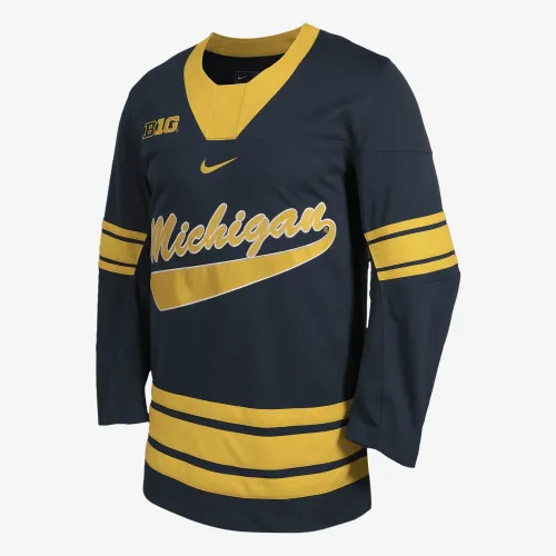Michigan чоловічі Nike College Hockey Jersey блакитний