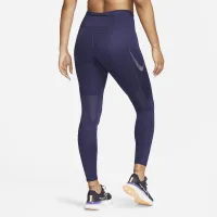 Nike Fast жіноча Mid-Rise 7/8 Graphic лосіни з кишенямиколір фіолетовий