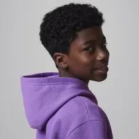 Nike Jordan MJ Brooklyn Big детские Fleece Pullover Толстовка с капюшоном цвет фиолетовый