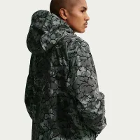 Nike Tech мужские Woven Full-Zip Windrunner Куртка цвет черный