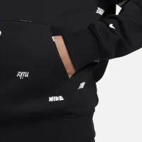 Nike Club Fleece чоловічі Allover Print Pullover Толстовка з капюшоном колір чорний
