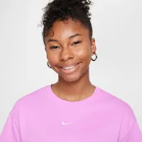 Nike Sportswear Essential Big детские (Girls') футболка цвет фиолетовый