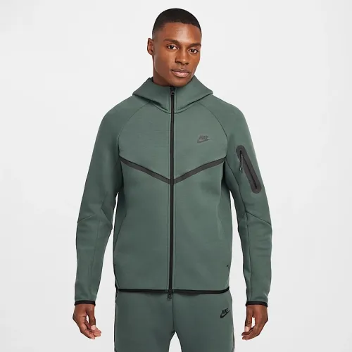 Nike Tech мужские Fleece Windrunner Full-Zip Куртка цвет зеленый