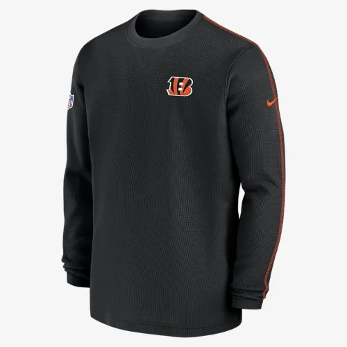Cincinnati Bengals Sideline Coach Men’s Nike NFL Long-Sleeve Top колір чорний