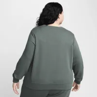 Nike Sportswear Club Fleece жіноча Crew-Neck світшот (великі розміри) колір зелений