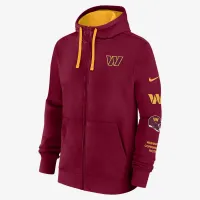 Washington Commanders Club чоловічі Nike NFL Full-Zip Толстовка з капюшоном колір червоний
