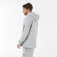 Кофта/футболка Alpha Industries Patch Толстовка с капюшоном LF 136330666 - Серая