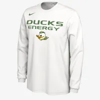 Oregon мужские Nike College Long-Sleeve футболка цвет белый