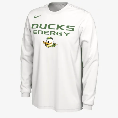 Oregon чоловічі Nike College Long-Sleeve футболка колір білий