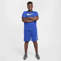 Nike Dri-FIT Multi+ Big детские (для мальчиков) Graphic тренировочные шорты (Extended Size) синий