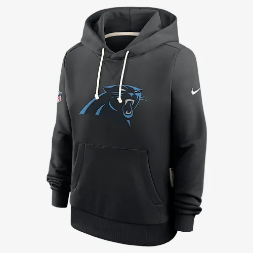 Carolina Panthers Sideline женская Nike Dri-FIT NFL Pullover Толстовка с капюшоном цвет черный