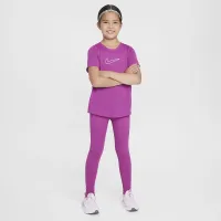 Nike One Fitted Big детские (Girls') Dri-FIT Short-Sleeve Top цвет фиолетовый