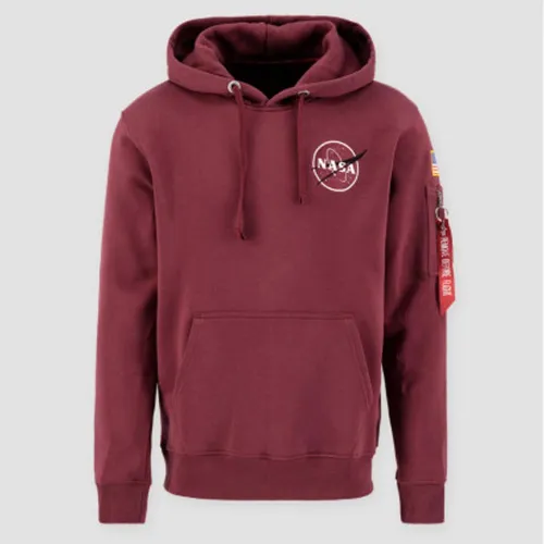 Кофта/футболка Alpha Industries Space Shuttle Hoody 178317184 - бордовая