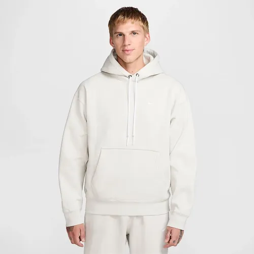 Nike Solo Swoosh мужские Fleece Pullover Толстовка с капюшоном цвет серый