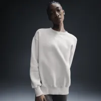 Nike Sportswear Phoenix Fleece жіноча оверсайз Crew-Neck світшот колір коричневий