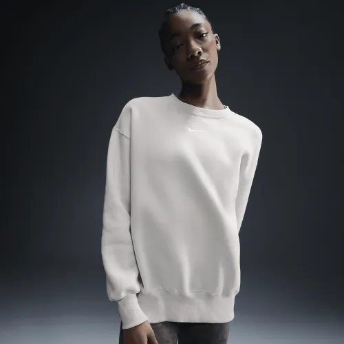 Nike Sportswear Phoenix Fleece женская оверсайз Crew-Neck свитшот цвет коричневый