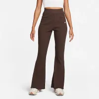 Nike Sportswear женская С высокой Талией Ribbed Jersey Flaцвет красный Pants цвет коричневый