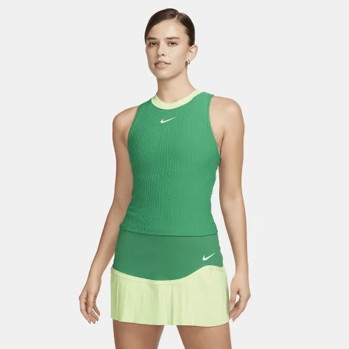 NikeCourt Slam женская Dri-FIT Tennis Tank Top цвет зеленый