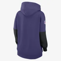 Baltimore Ravens Sideline Essential женская Nike NFL Pullover Толстовка с капюшоном цвет фиолетовый