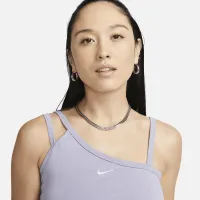 Nike Sportswear Everyday Modern жіноча Asymmetrical Crop Tank колір фіолетовий