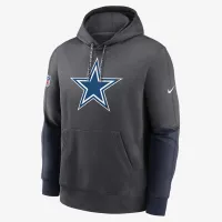 Dallas Cowboys Sideline Team Issue Club чоловічі Nike NFL Pullover Толстовка з капюшоном колір сірий