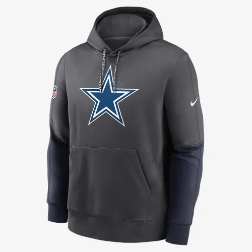 Dallas Cowboys Sideline Team Issue Club чоловічі Nike NFL Pullover Толстовка з капюшоном колір сірий
