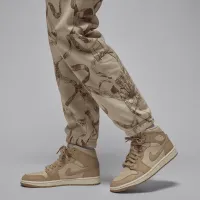 Nike Jordan Brooklyn Fleece жіноча Printed Pants колір коричневий