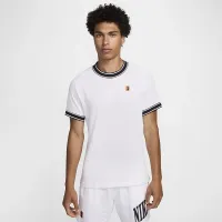 NikeCourt Heritage чоловічі Short-Sleeve Tennis Top колір білий