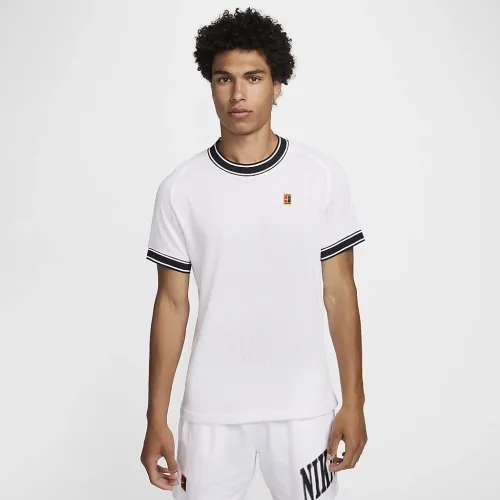 NikeCourt Heritage чоловічі Short-Sleeve Tennis Top колір білий