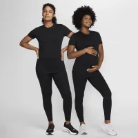 Nike (M) One жіноча Dri-FIT Slim-Fit Short-Sleeve Top (Maternity) колір чорний