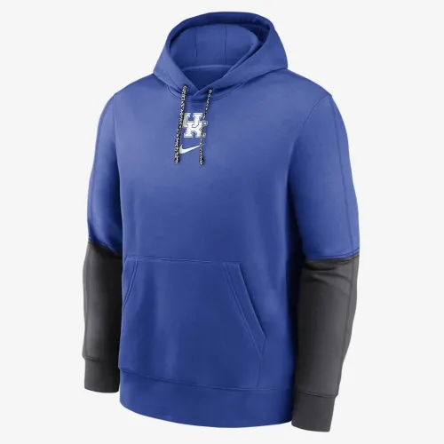 Kentucky Wildcats Sideline Team Issue Club чоловічі Nike College Pullover Толстовка з капюшоном блакитний