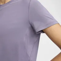 Nike One Classic женская Dri-FIT Short-Sleeve Cropped Top цвет фиолетовый