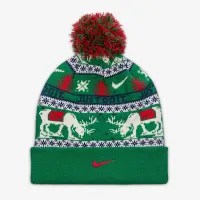 Nike Peak Big детские Standard Cuff Beanie цвет зеленый